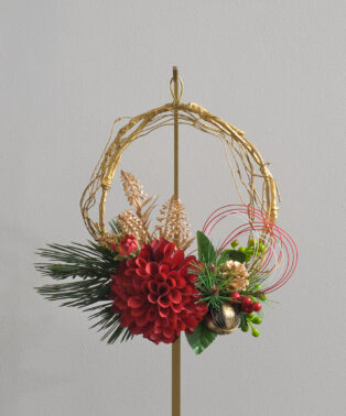 迎春ダリアリースM25rd