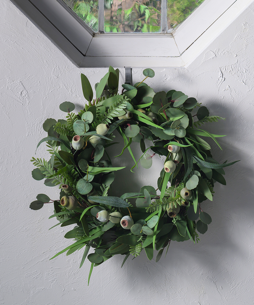 【新品】EMILIO ROBBA　エミリオロバ　ナチュラルリース　オールシーズン ラナンキュラスリース2L24 アートフラワー アーティフィシャルフラワー